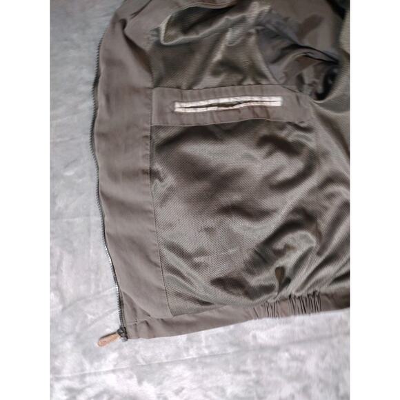 London Fog Mens Jacket Full Zip Long Sleeves Light Gray Inside Pockets Size M - Picture 8 of 15